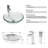 Aidey 72’’ Double Bathroom Vanity Set with Vessel Sink, Manufactured Wood Top, Faucet, Drain-1905536211-1905536210