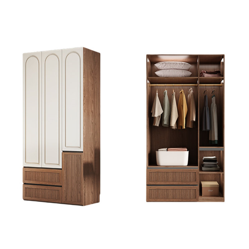 Garde-robe ouverte de style rétro, H 94,49 po x l 47,24 po x P 23,62 po