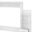 Lit escamotable avec tiroirs de rangement, lumières DEL et tablettes de bibliothèque, armoire murale escamotable en bois avec DEL-783291662