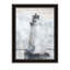 Phare noir, impression murale encadrée