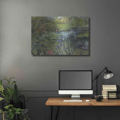 «Peaceful Pond» par Carol Rowan, art mural en métal