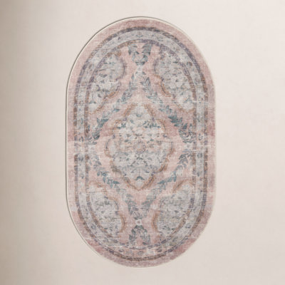 Rifle Paper Co. x Loloi Courtyard Blush Area Rug feat. CloudPile