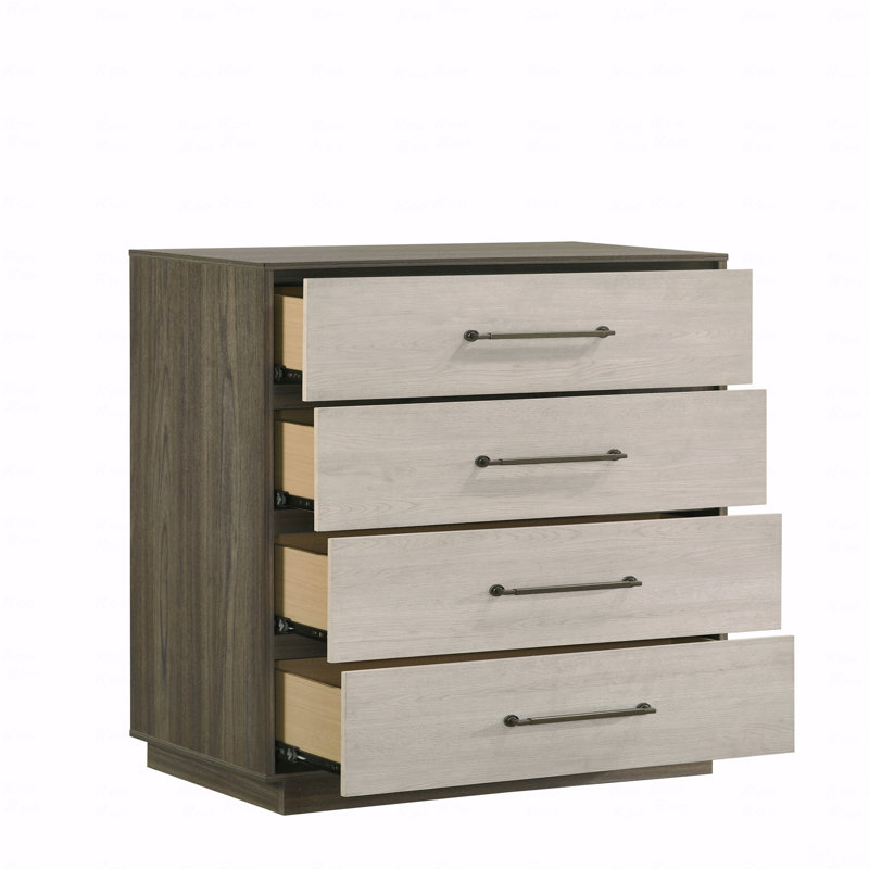 Commode 4 tiroirs, fabrication en bois de style moderne