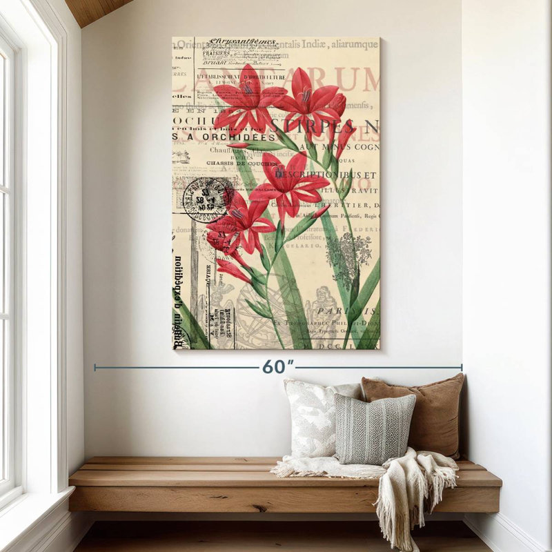 Collage Harnek Parisian Floral, H 51 po x l 34 po
