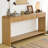 3-Drawer Console Table with Vertical Slats-1943750547