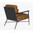  Brown Top Grain Leather Arm Chair