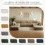 8 Seater Corduroy Corner Sofa -581254940