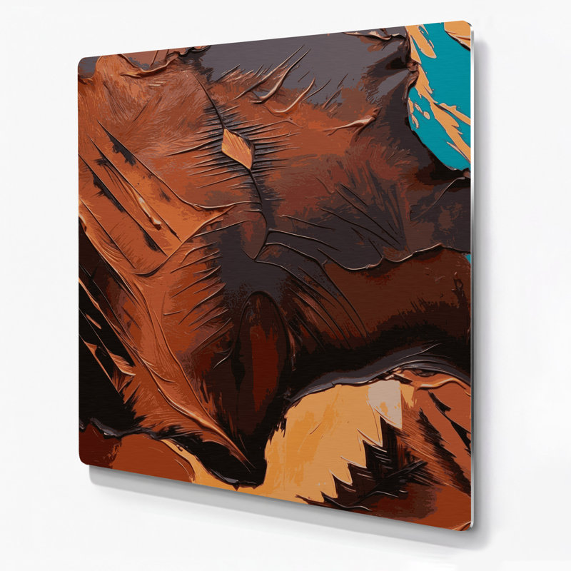 Art mural noir en métal Southwestern, 8" H x 8" W x 0.05" D