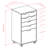 Halifax Bins & Drawers Multi-storage Tall Mobile Cabinet-101266133