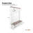 Farmhouse 4-In-1 Hall Tree With 6 Hooks, Practical Walnut Entryway Bench With Adjustable Shelves,  Wooden Style Rustic Shoe Organizer With 16 Open Compartments For Mudroom, Living Room, White-876321422