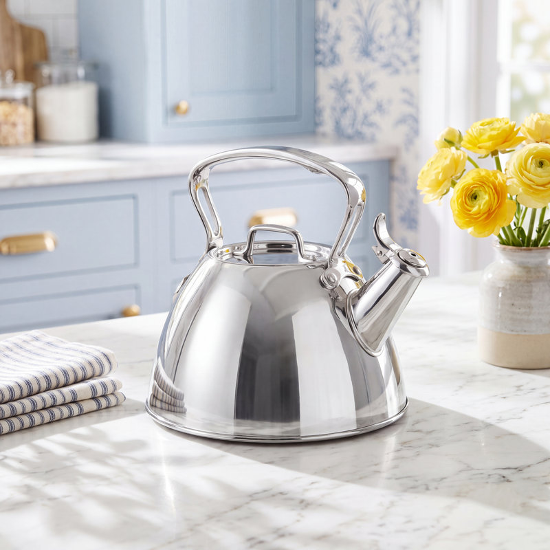 All-Clad Specialty 2 qt. Stainless Steel Whistling Stovetop Kettle