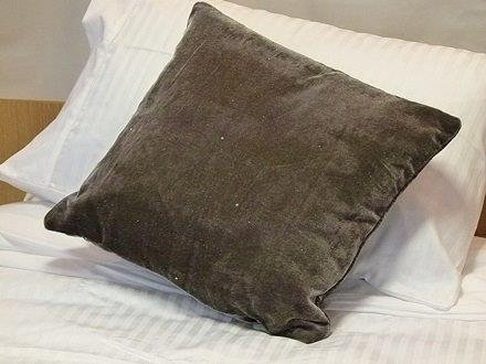 Square Cushion Cover, Silver