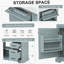 Meuble-lavabo 36 po avec lavabo en céramique, 2 tiroirs basculants, charnières de porte à fermeture en douceur, gris-2098066474