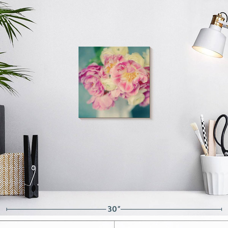 Harnek Blushing Blooms I, 10" H x 10" W