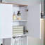 Bar Farmhouse, buffet de cuisine 68,9 po avec rangement et amp; Prises de courant | Panneau de particules | American Traditional