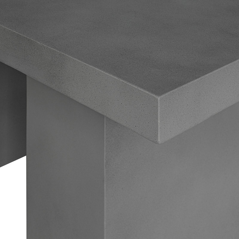 Table de salle à manger Tommen, Pierre grise foncé