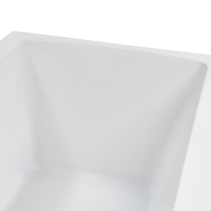 66" x 34" Acrylic Soaking Drop-In Bathtub, Drain Included, Matte Oil Rubbed Bronze
