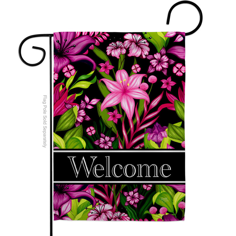 Drapeau de jardin en polyester 1,5 x 1,08 pi Ibhidh