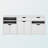 Orion White Finish 3-Pc Multi Storage Cabinet Set, 26.18'' H X 57.85'' W X 15.77'' D-424513872