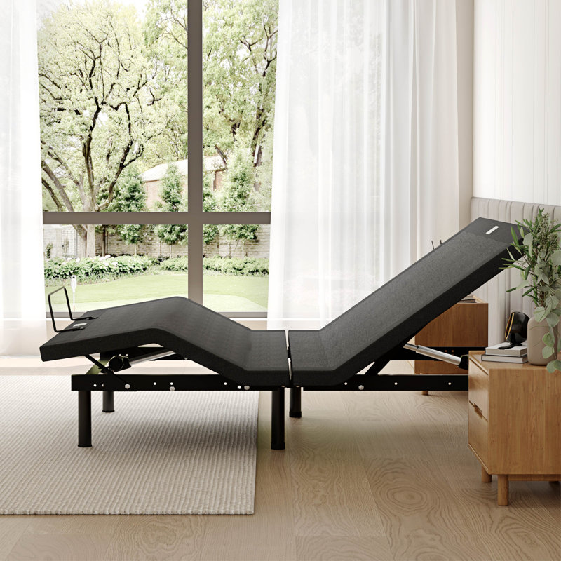EGOHOME 15" Massaging Zero Gravity Adjustable Bed With Wireless Remote and USB Ports & Massage-APP Head & Foot Incline, King