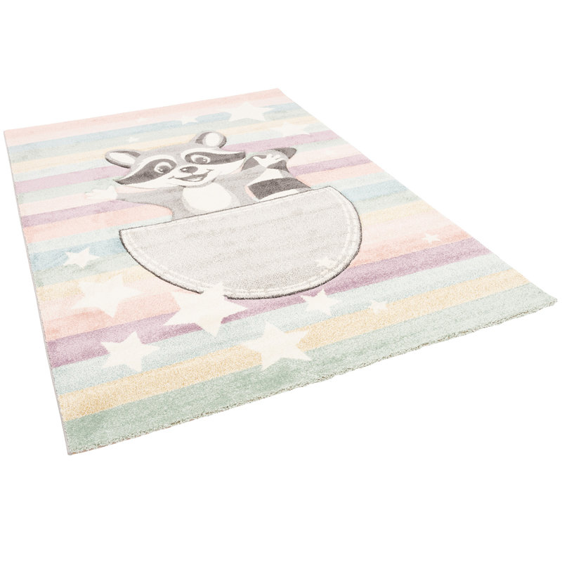 Enora Rectangle Striped Area Rug, Rectangle 80 x 150cm
