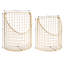 Metal 2 Piece Decorative Basket Set-970176092