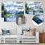 Mountain River Reflections In Rocky Mountains IV - montagnes, art mural en métal pour le salon-1318708390