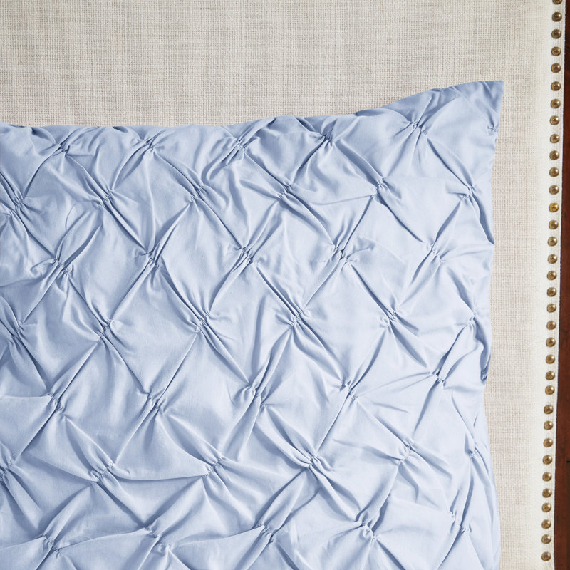 Édredon bleu pour très grand lit - Ensemble de literie à motif floral élégant en coton 8 pièces, Blue