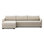 Wickham 2Pc Raf Sec W/ Storage Chaise-Savoy Parchment-Ebony