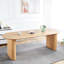 Table de bout pour table basse, salle à manger et bureau extensible, chêne, table de bureau à détails artisanaux uniques, disposition en stock confortable et stable