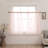 Rod Pocket Sheer Voile Curtain (Set Of 2)-102091500-102091507