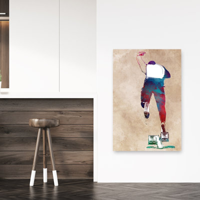Vibrant Sprint Start Contemporary Wall Art Print