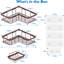 Corner Adhesive Shower Caddy with Soap Holder and 12 Hooks, Rustproof Stainless Steel Bathroom Organizer-1837082925-1837082920