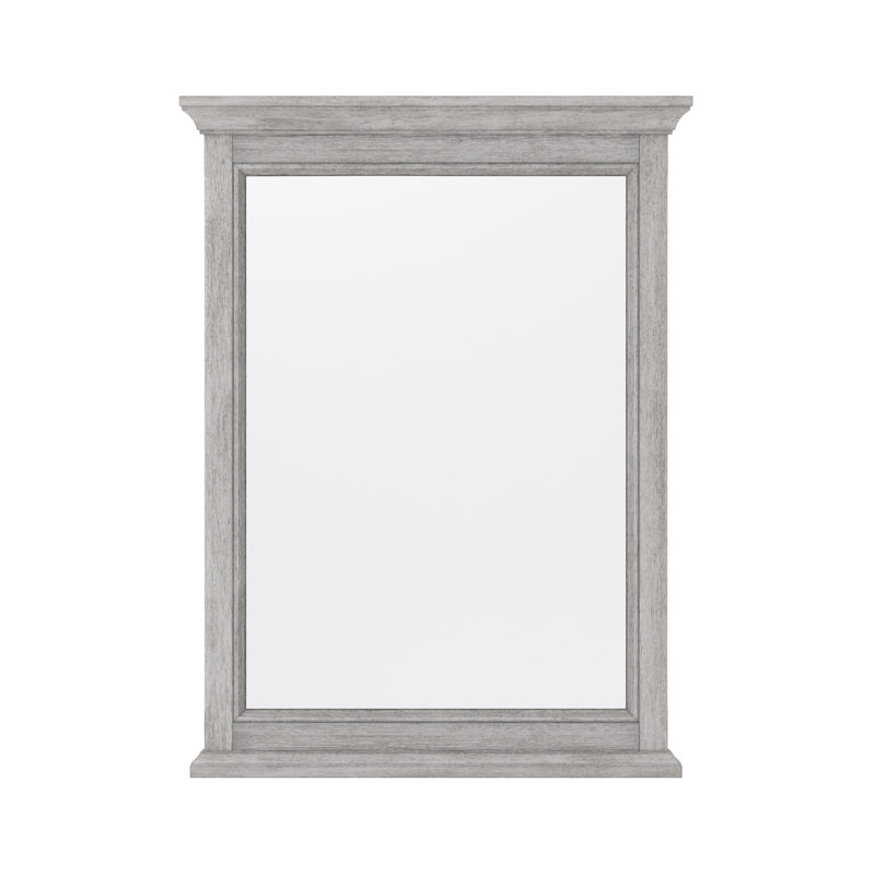 Ellery Solid And Engineered Wood Flat Floor Mirror, 32" x 24", Blue
