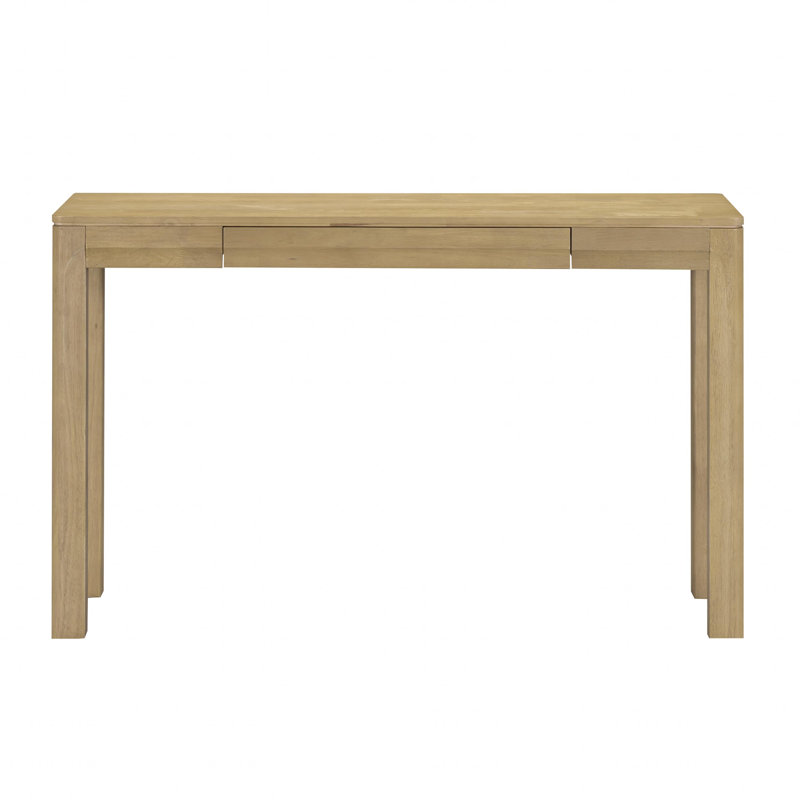  Flow Modern Wooden Rectangle Console Table with Hidden Drawer – Waterproof & Heat Resistant, Sand
