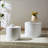 Nested Table Set 2 Pieces, MDF Coffee Table Set Living Room/Lounge Area, White-784215006