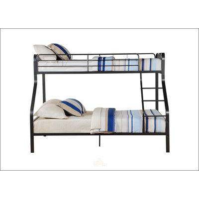 Gunmetal Finish Twin XL/Queen Bunk Bed