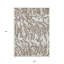 Tapis intérieur lavable à motif animal taupe 9 'x 12' brun et ivoire