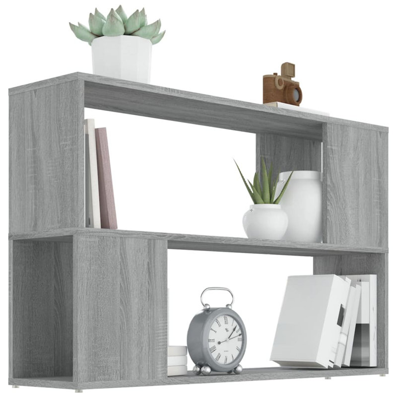 Lajeanne 63cm H Standard Bookcase, 63cm H x 100cm W x 24cm D, Black