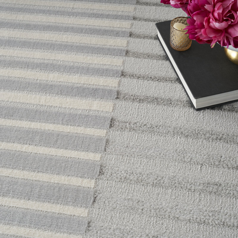 Breux Striped Area Rug, Rectangle 274 x 366cm