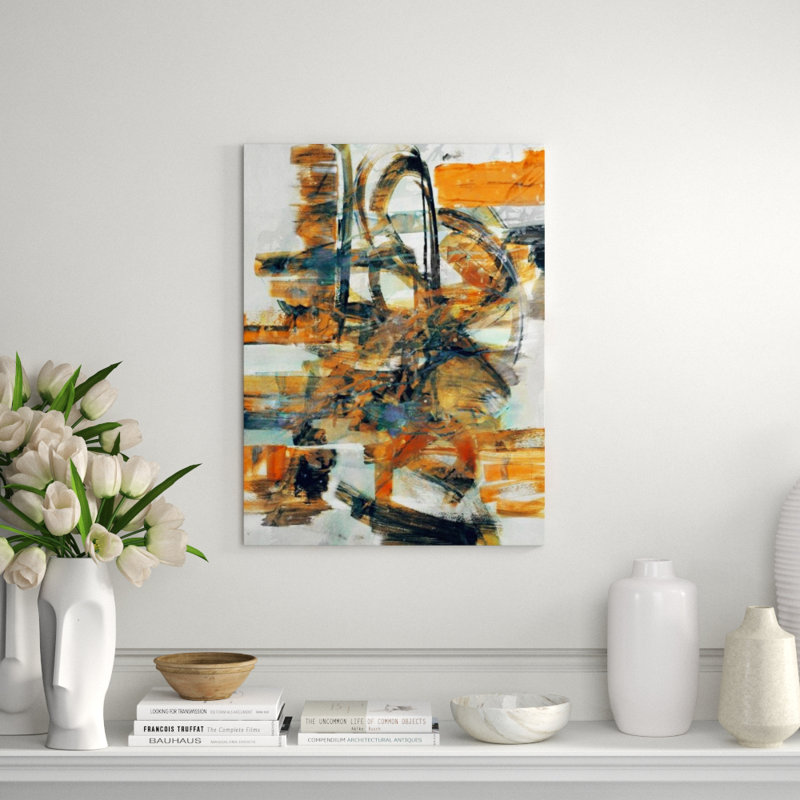 Orange Crush Painting by Dylan Grey, Image Brush Gel, 49" H x 36" W