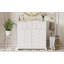 Meuble-lavabo de salle de bain avec lavabo supérieur, 2 tiroirs et portes à fermeture douce-504837912