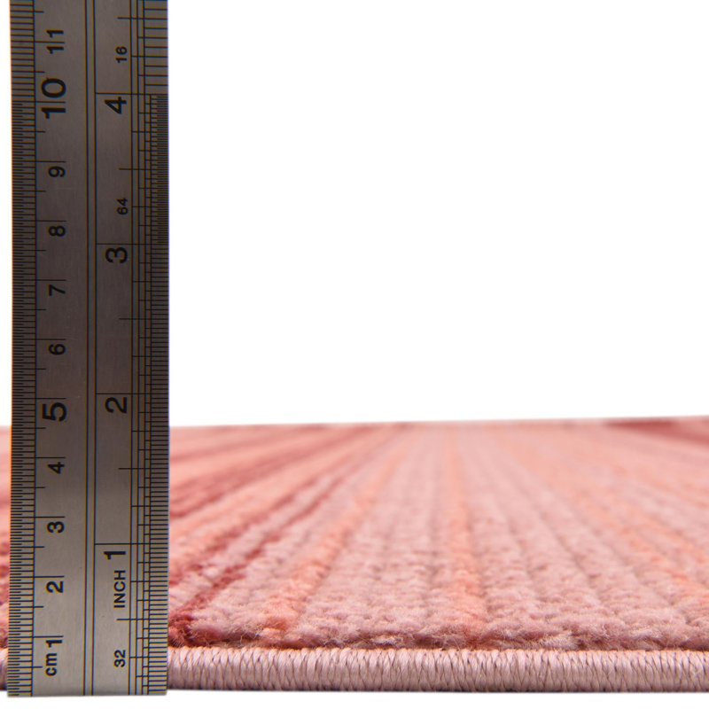 Osteen Striped Indoor Rug, Rectangle 5'3" x 8'