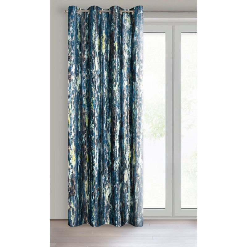 Andreniki Polyester Blackout Eyelet Curtain Panel