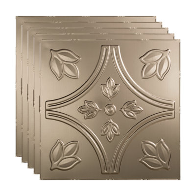 Traditional 24 in. L x 24 in. W Textured Vinyl Drop-In Ceiling Tile Ceiling Tile In