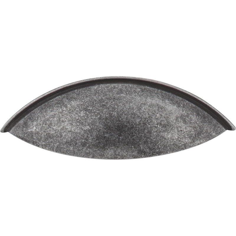 Bordeaux Cup / Bin Pull, Distressed Antique Silver