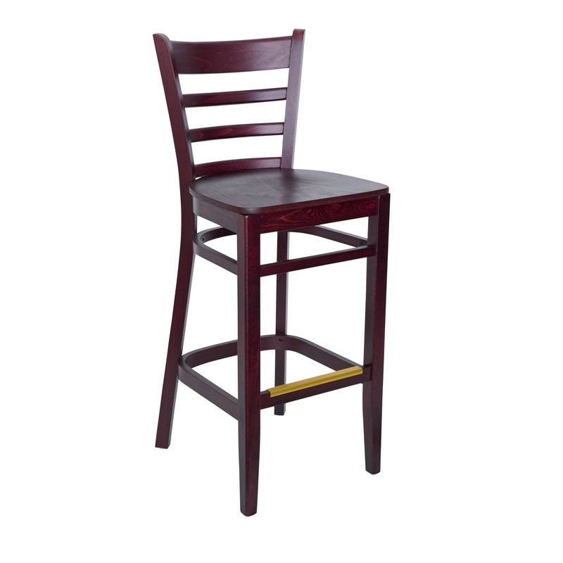 Tabouret de bar Berkeley, Acajou foncé
