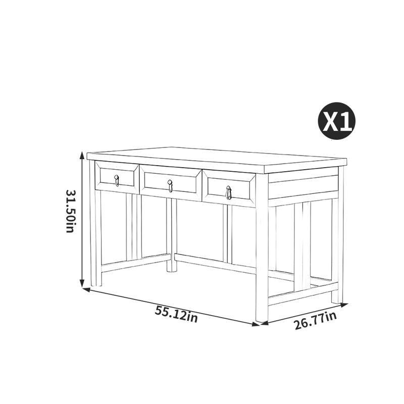 Nouveau bureau de salon robuste chinois