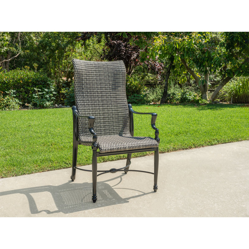 Bel Air Woven High Back Dining Chair, Shade, Ash Wicker