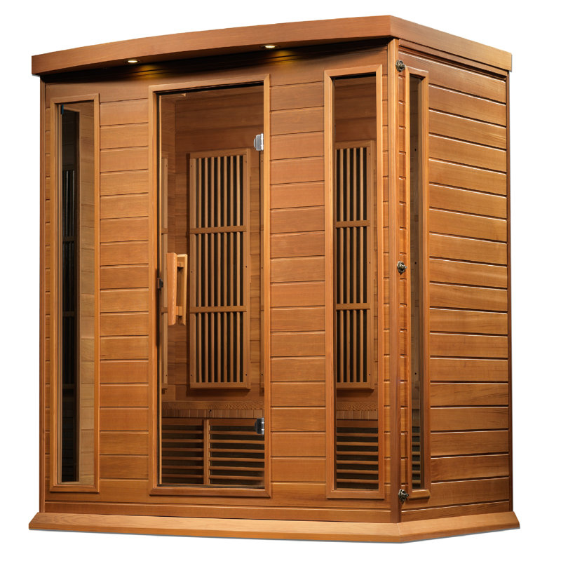 Natural Canadian Hemlock 4-Person Infrared Sauna